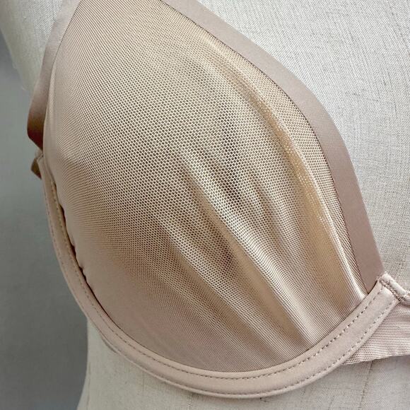 CUUP The Plunge Mesh Underwire Bra Size 36B in Taupe - Picture 7 of 16